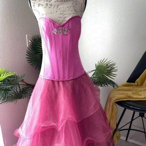 New Jovani Pink Corset Dress with Tutu